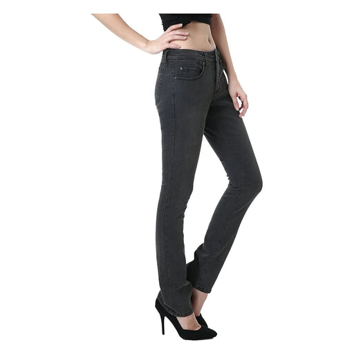 Phistic Women's Ultra Stretch Gray Straight Leg Jeans - SafeSavings