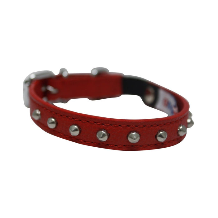Angel Pet Supplies Red Studded Cat Collar 10in - Best By