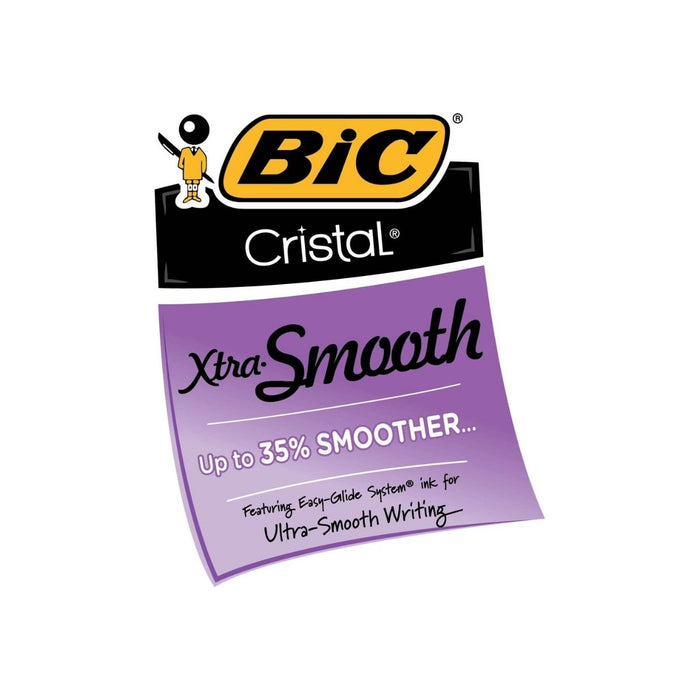 BIC Blue Cristal Xtra Smooth Ballpoint Pen - Best By