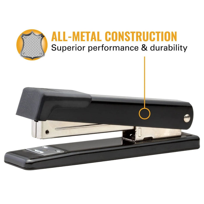 Bostitch b515-Black All Metal Standard 2-20 Desktop Stapler - SafeSavings
