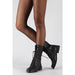 Carrie Black Chess Lace-up Black Boot - SafeSavings