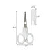 Conair Personal Safety Trimming Travel Scissors with Marble Handle and Cover - SafeSavings
