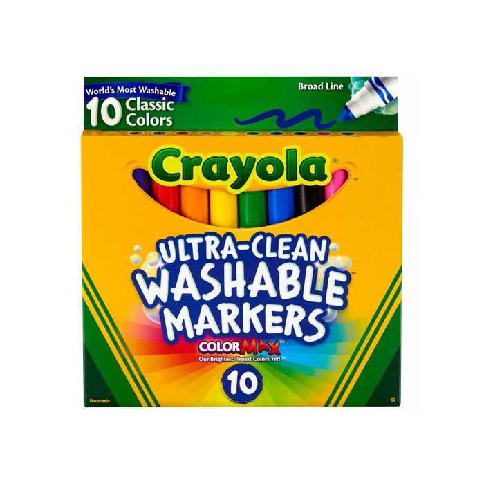 Crayola Washable Broad Line Markers Classic Colors 10ct - Best By