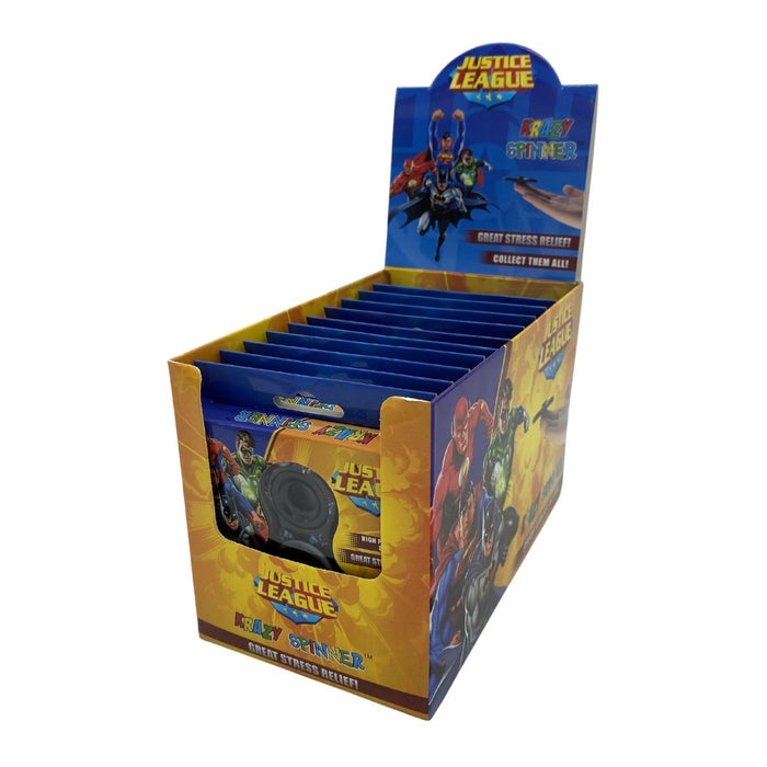 DC Comics Justice League Krazy Spinners 12-Pack with Display - SafeSavings