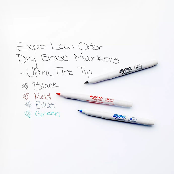 Expo Dry Erase Marker Ultra Fine Tip Multicolor 4pk - Best By