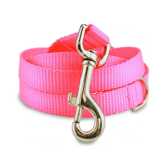Jump Double Ply Pink Nylon Dog Leash 6in - Best By