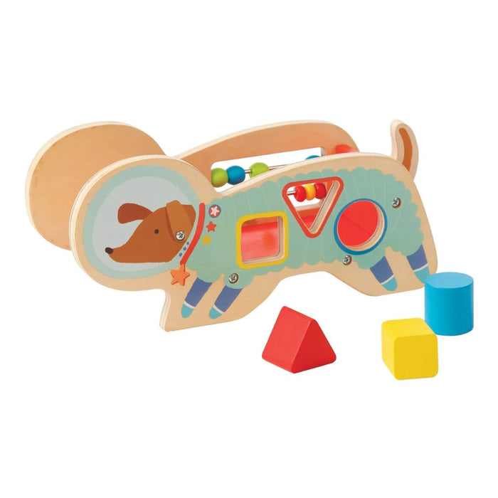 Manhattan Toy Wood Shape Sorter Space Dog - SafeSavings
