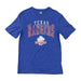 MLB Texas Rangers Baseball Men's Blue Retro Heathered T-Shirt - SafeSavings