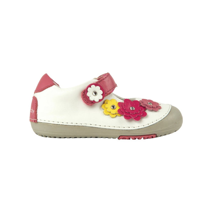 Momo Baby Girls Flower Power Mary Jane Leather Shoe - SafeSavings