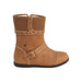 Momo Grow Girls "Bailey" Brown Leather Boots - SafeSavings