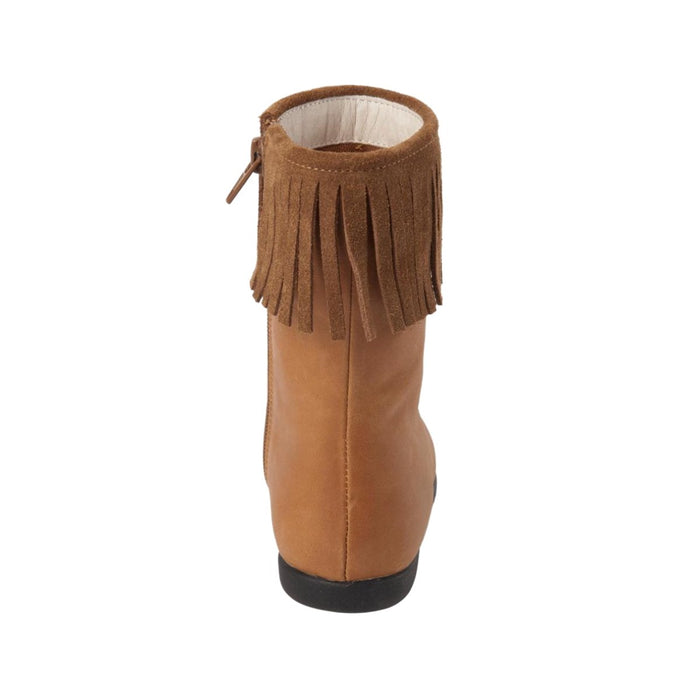 Momo Grow Girls "Lauren" Brown Leather Boot - SafeSavings