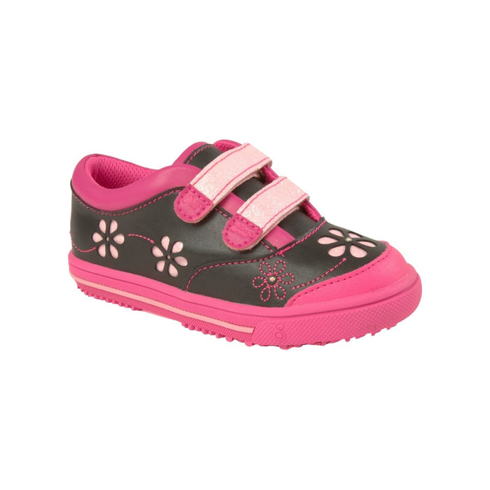 Momo Grow Girls "Sophia" Light-Up Black Sneaker - SafeSavings