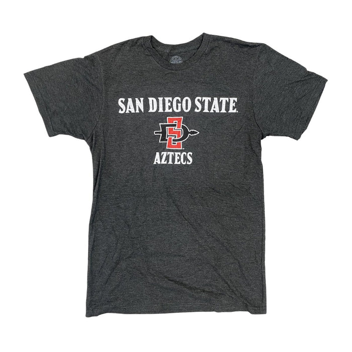 NCAA San Diego State SDSU Aztecs Men's Grey Short Sleeve T-Shirt - SafeSavings
