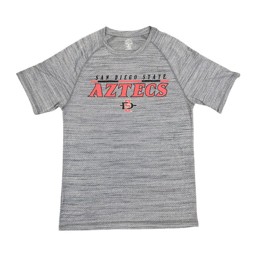 NCAA San Diego State SDSU Aztecs Men's Grey Workout Short Sleeve T-Shirt - SafeSavings
