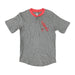 NCAA San Diego State SDSU Aztecs Men's Red and Grey Crew Neck Short Sleeve T-Shirt - SafeSavings