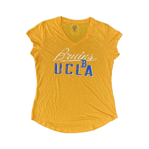 NCAA UCLA Bruins Women's Yellow Shirt Sleeve T-Shirt - SafeSavings
