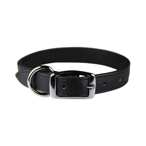 OmniPet Signature Black Leather Dog Collar 12in - Best By