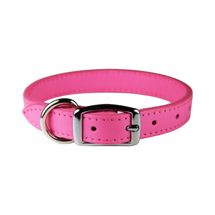 OmniPet Signature Pink Leather Dog Collar 14in - Best By