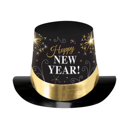 Paper Happy New Year Party Hats 10-Pack - SafeSavings