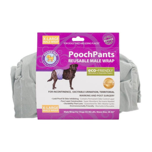 PoochPants Reusable Male Wrap X-Large 29-35in - Best By