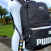 Puma 18.5" Black and White Sidelines Backpack - SafeSavings