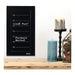 Quartet Weekly Calendar Chalkboard 8x14 Home Organization Black Frame - SafeSavings