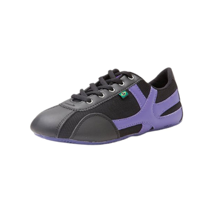 Rio Soul Ladies Black/Purple Micro Fiber Laceup Sneaker - SafeSavings