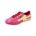 Rio Soul Ladies Pink/Cream Micro Fiber Laceup Sneaker - SafeSavings