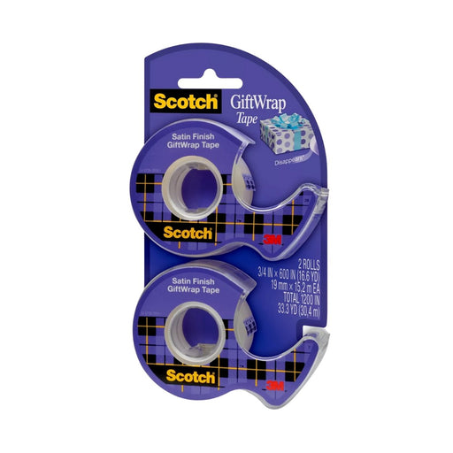 Scotch Gift Wrap Tape Satin Finish 2pk - Best By