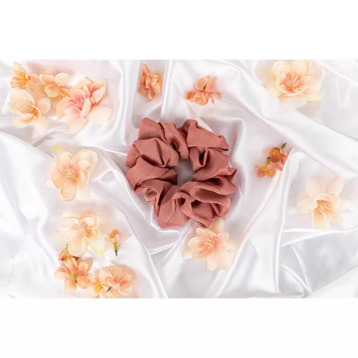 scunci Extra Large Pink Copper Scrunchie - Best By