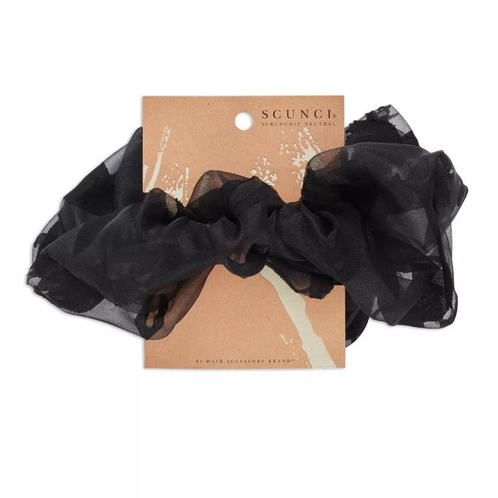 scunci Extra Large Scrunchie Black Floral - Best By