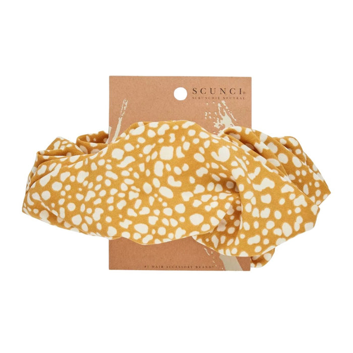 scunci Extra Large Scrunchie Mustard Dot - Best By