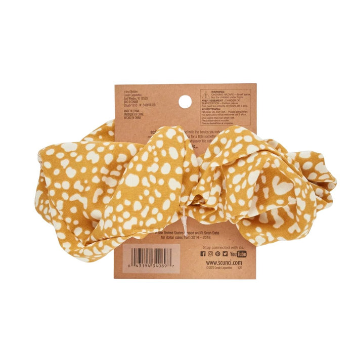 scunci Extra Large Scrunchie Mustard Dot - Best By