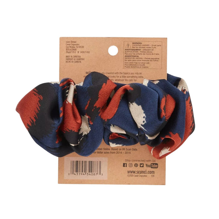 scunci Extra Large Scrunchie Navy print - Best By