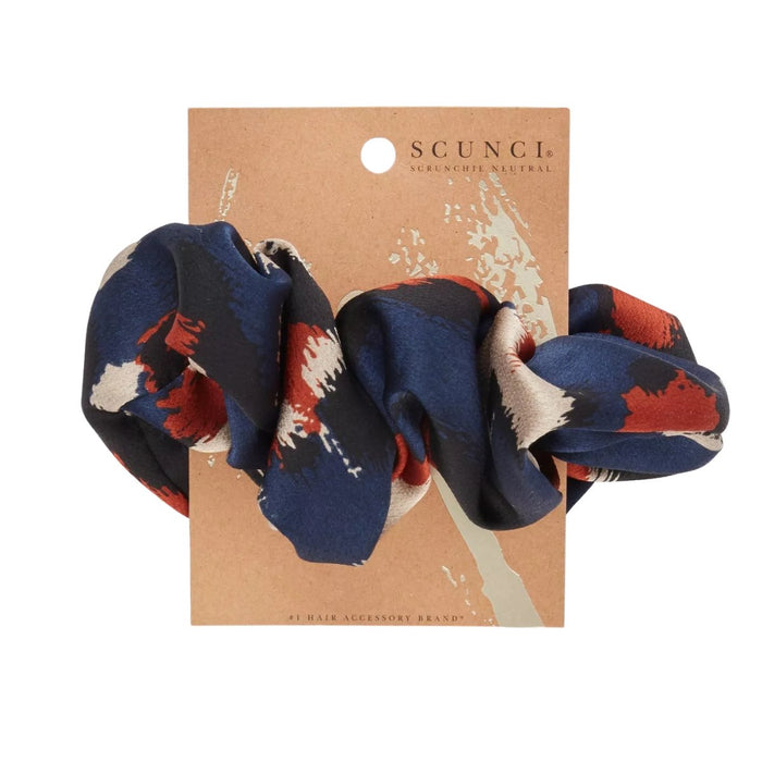 scunci Extra Large Scrunchie Navy print - Best By