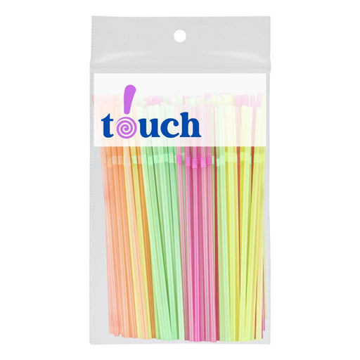 Touch Unwrapped Flexible Plastic 7.7 in. Straws - SafeSavings