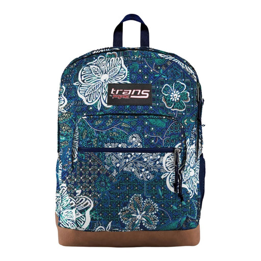 Trans by JanSport 17" Mosaic Garden Blue Super Cool Backpack - Best By