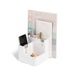 U Brands Modern Plastic All-in-One Desk Organizer White - SafeSavings