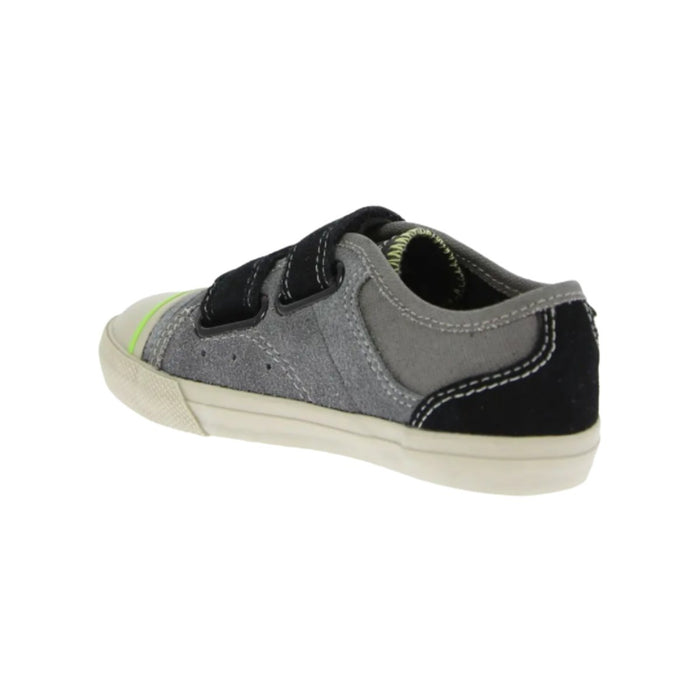 Umi Boys "Cruz" Black/Gray Velcro Strap Sneaker - SafeSavings