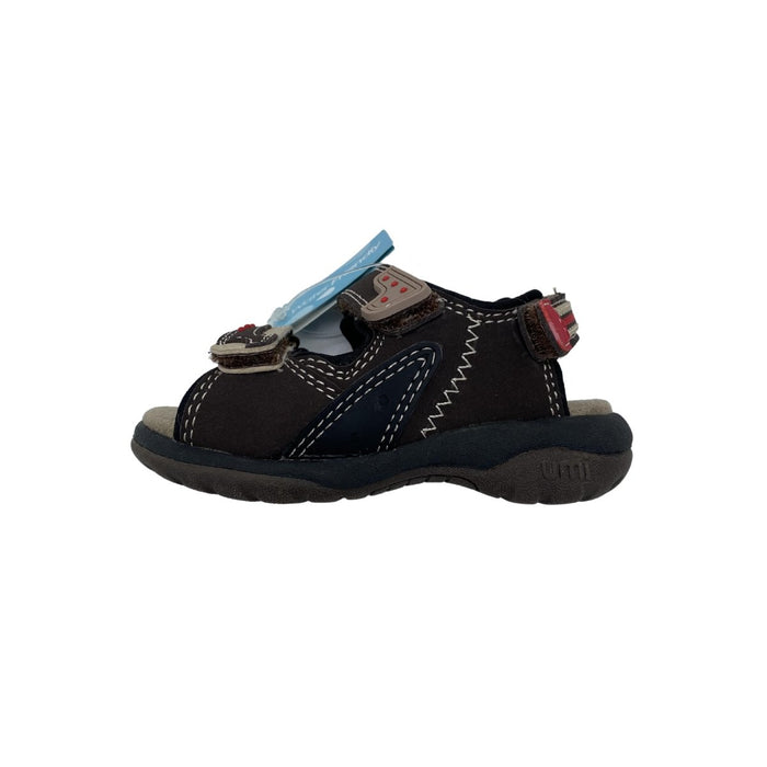 Umi Boys "Payton" Cocoa Leather Sandal - SafeSavings