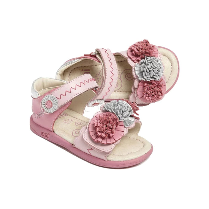 Umi Girls "Pommie" Soft Pink Leather Sandal - SafeSavings