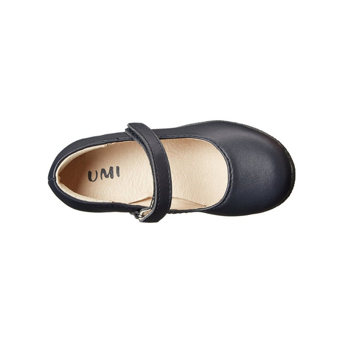 Umi Girls "Ria" Leather Mary Jane Black Shoe - SafeSavings