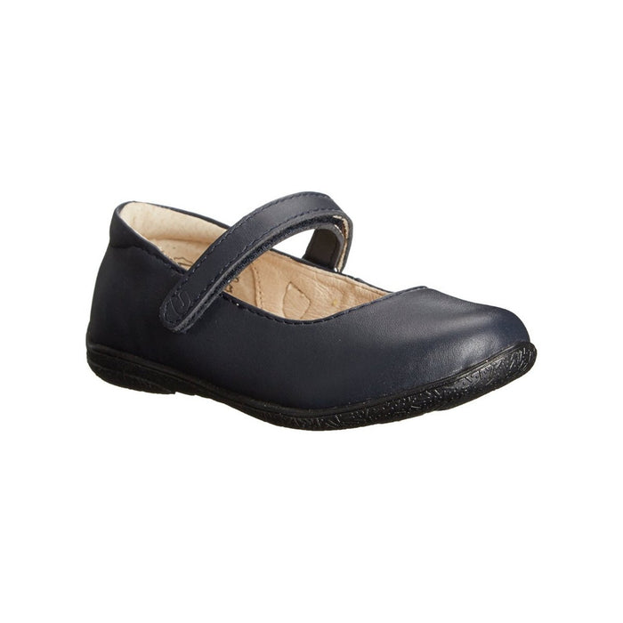 Umi Girls "Ria" Leather Mary Jane Black Shoe - SafeSavings