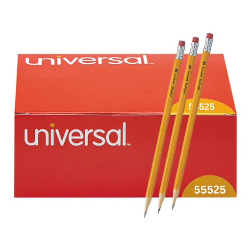 Universal Blackstonian No. 2.5 Medium Firm 55525 Pencils 12 Dozen 144-Box - SafeSavings