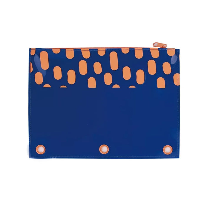 Up&Up Jelly Binder Pencil Pouch Blue Oval - SafeSavings