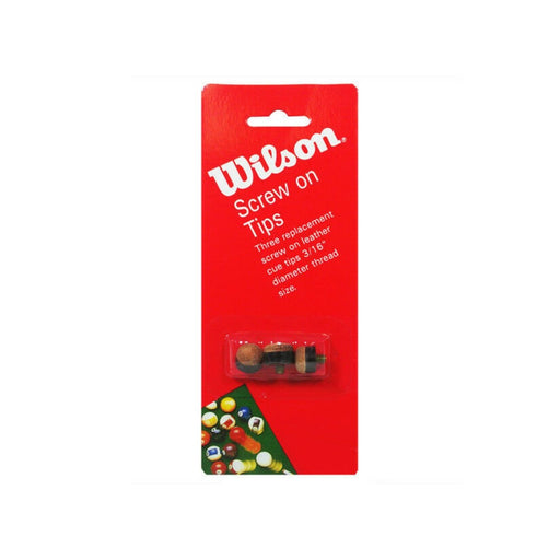 Wilson Screw on Leather Cue Tips 3-Pack - SafeSavings